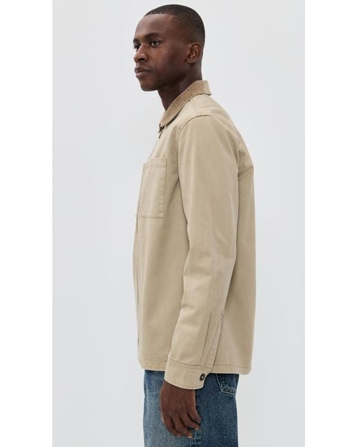 Barbour Natural Lenker Regular Twill Overshirt for men