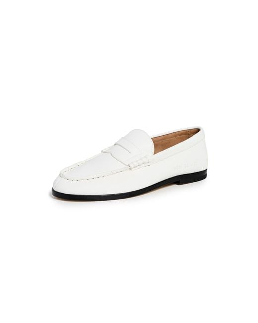 Common Projects White Soft Loafers