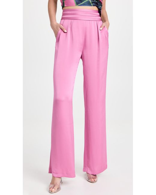 Ramy Brook Synthetic Joss Pants in Pink | Lyst
