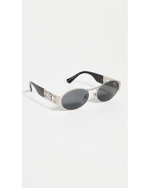 Versace Black Ve2264 Oval Sunglasses