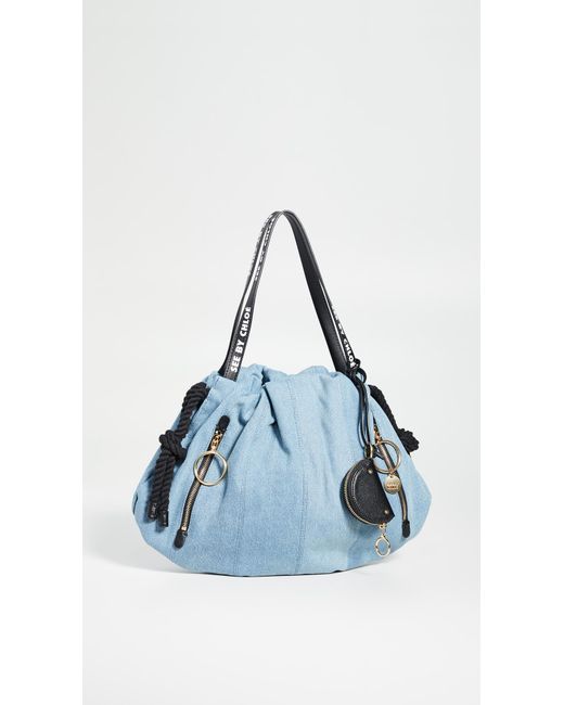 See By Chloé Blue Flo Shoulder Bag