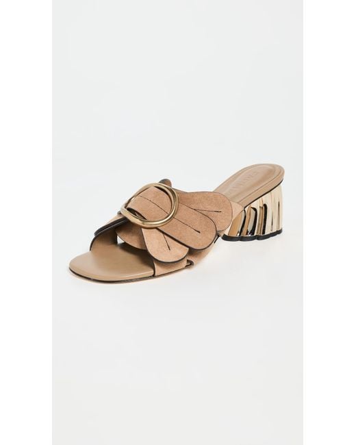Farm Rio Gray Daisy Heeled Mules