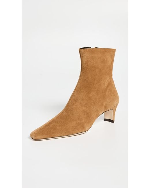 Staud White Wally Ankle Boots