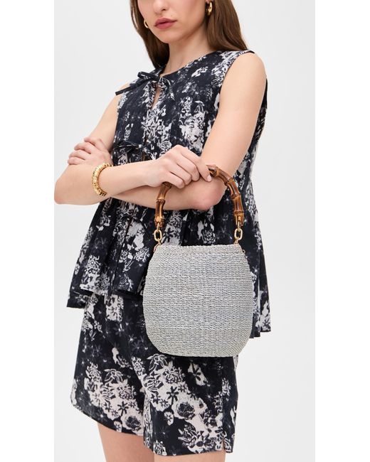 Clare V. Gray Pot De Miel Bag With Bamboo Top Handle