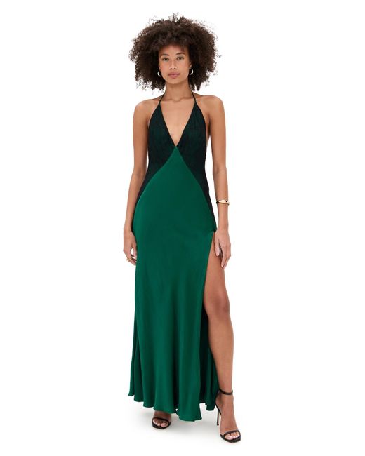 estrella halter maxi dress Bardot in Green Bardot dillards