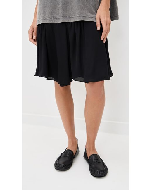 Acne Black Leather Flats