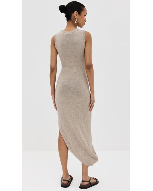 J.W. Anderson Natural Padded Twisted Tank Dress