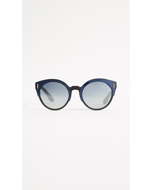 Prada Blue Colorblock Sunglasses