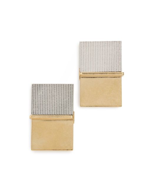 Acne White Small Note Pad Earrings
