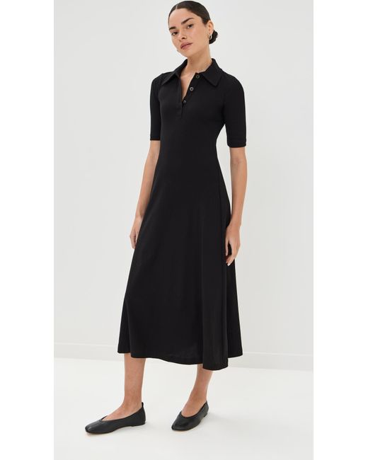 Rosetta Getty Black Polo Dress