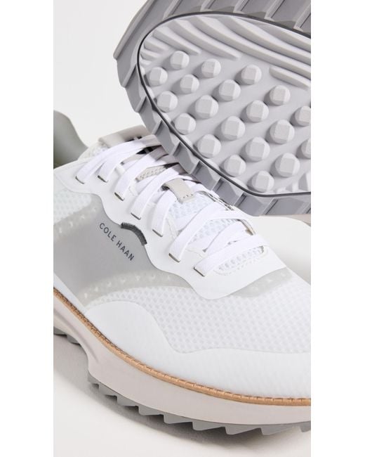 Cole Haan White Grandpro Ashland Golf Sneaker for men