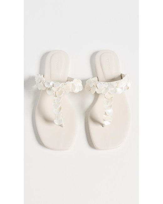 Jonathan Simkhai Black Elin Beaded Shell Sandals