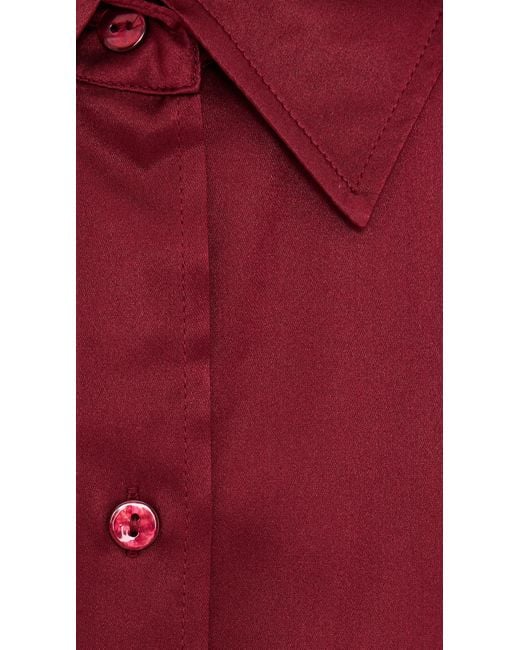 L'Agence Red Dani 3/4 Sleeve Blouse