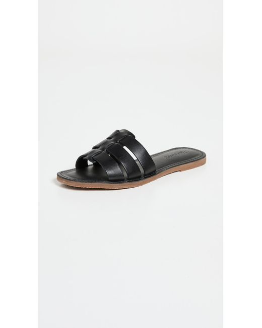 Madewell Leather Randal Boardwalk Fisherman Sandals in Black | Lyst