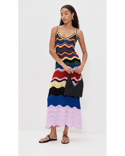 LaDoubleJ Purple Chevron Sundress