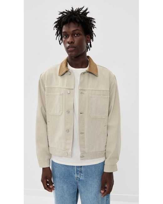 FRAME Blue Canvas Utility Jacket for men