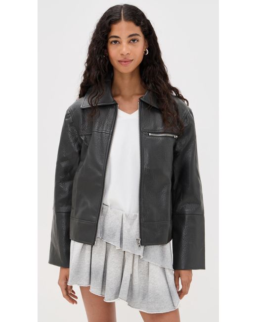 Madison The Label Black Axel Faux Leather Jacket