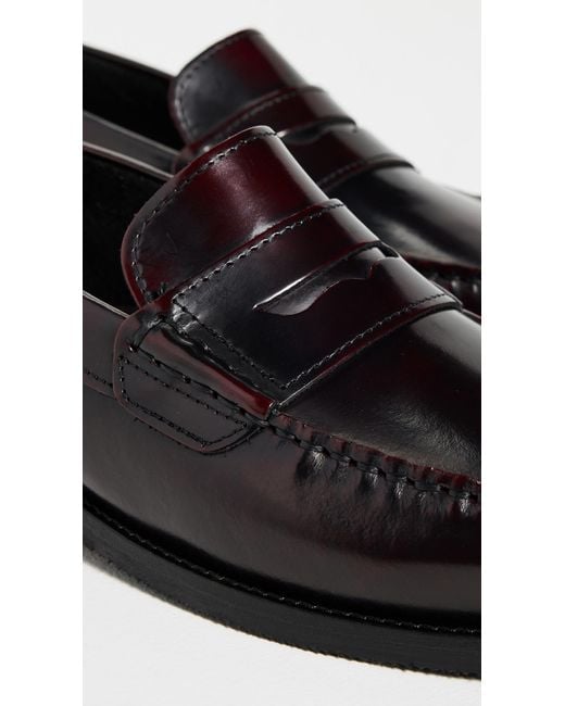 Les Deux Black Willard Leather Loafers for men