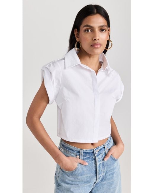 Hevron White Leonora Top