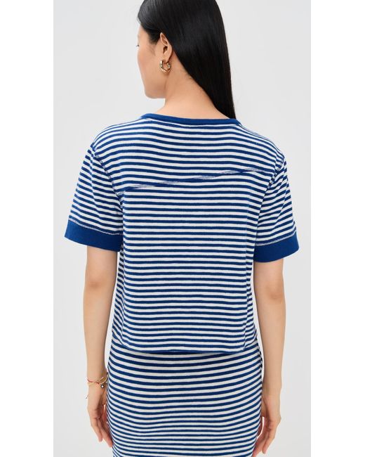 Clare V. Blue Le Bateau Tee