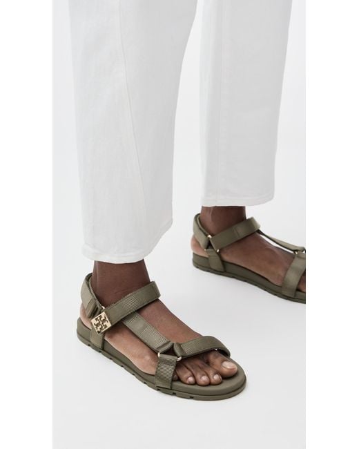 Tory Burch Green Mellow Trail Sandals