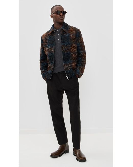 NN07 Black Gael Zip Jacket for men