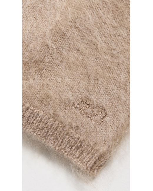 Rag & Bone Natural Jada Brushed Cashmere Beanie