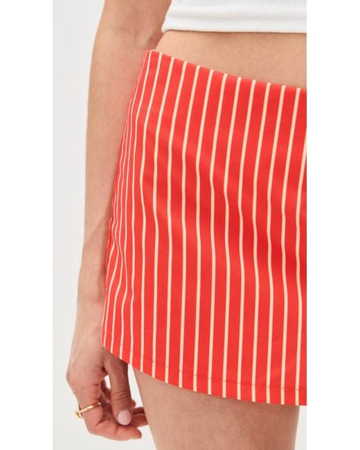 Bailey Rose Red Mini Skort