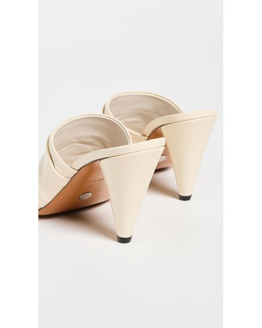 Proenza Schouler White Gathered Cone Sandals 85mm