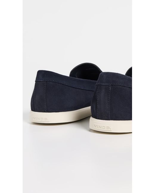 Vince Sonoma Suede Slip On Loafers Coastal in Blue for Men 