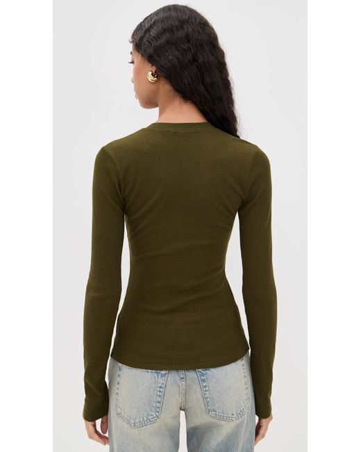 Cotton Citizen Black Verona Henley