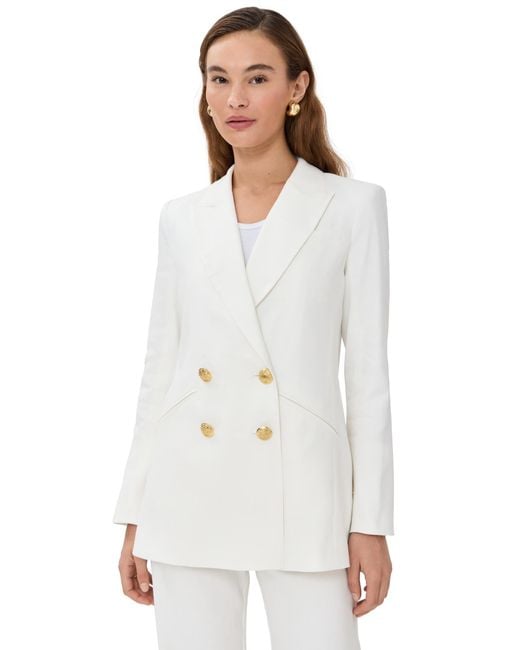 Veronica Beard White Dale Dickey Jacket