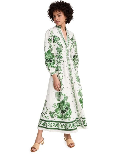green emerald velvet dress Green Sweet Garden Maxi Dress main image 0
