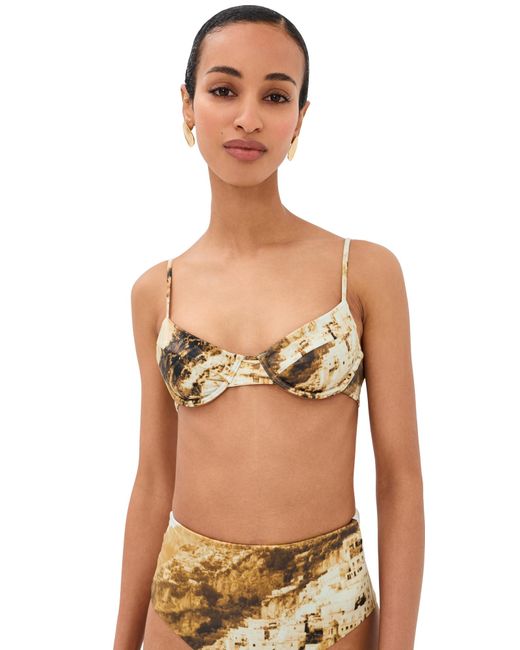 Staud Black Caroline Bikini Top