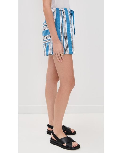 Lemlem Blue Safia Shorts
