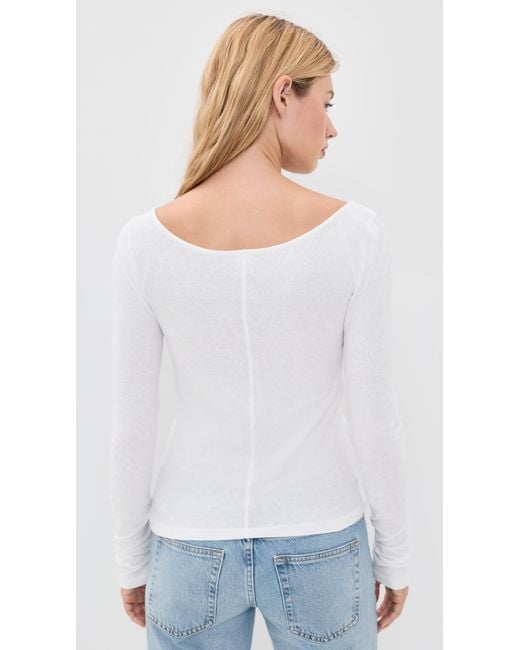 Re/done White Monroe Tee