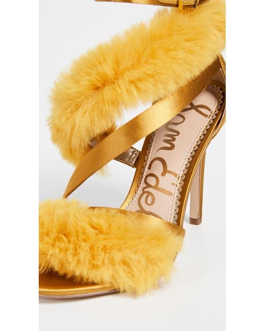 Sam edelman adelle faux fur cheap heeled sandal
