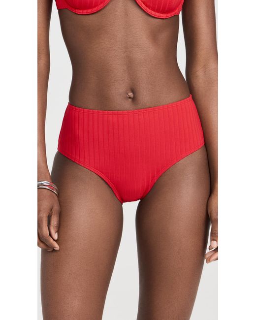 Solid & Striped Red Lilo Bikini Bottoms