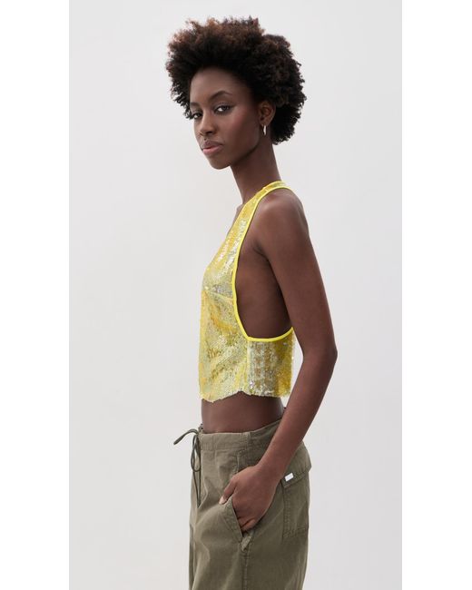 Lioness Black Bare Sequin Cami