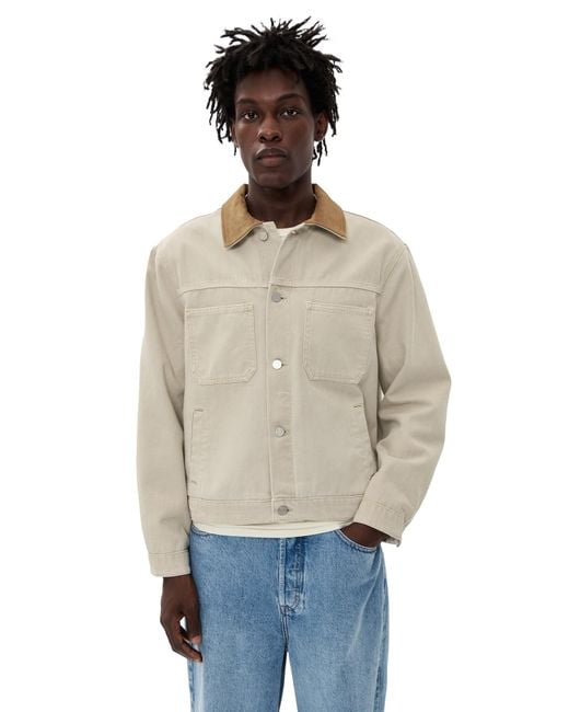 FRAME Blue Canvas Utility Jacket for men