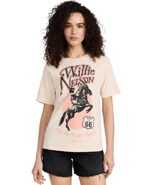 Daydreamer Black Daydreaer Willie Nelon Route 66 Weekend Tee And