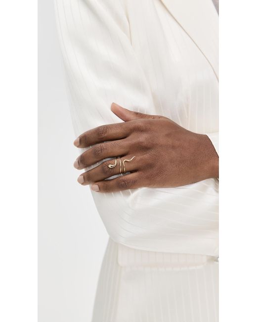 Shashi Metallic Serpent Ring