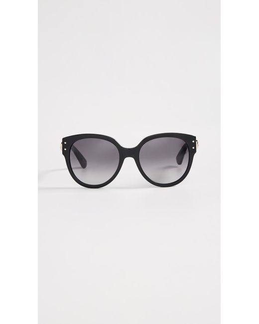Moschino Gray Bear Logo Sunglasses