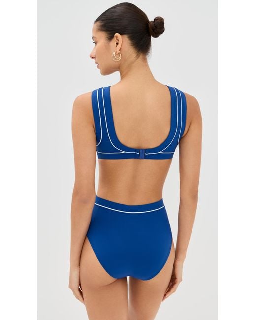 Staud Blue Dolce One Piece
