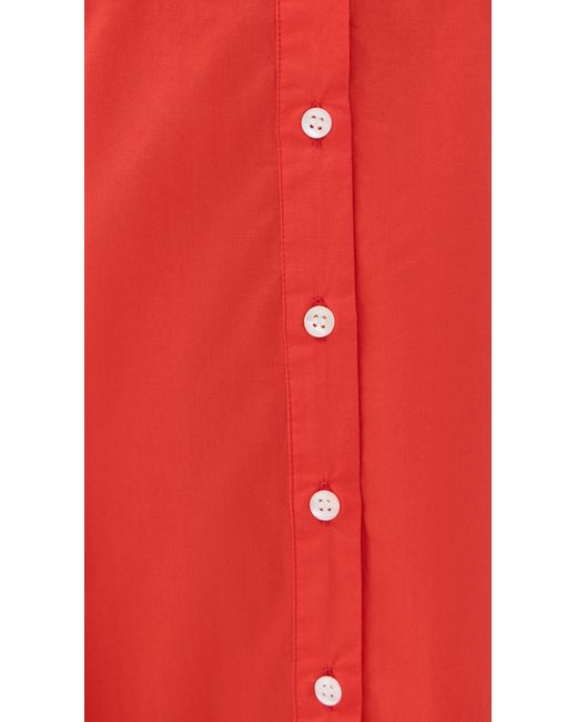 Rosie Assoulin Red High Garden Maxi Dress