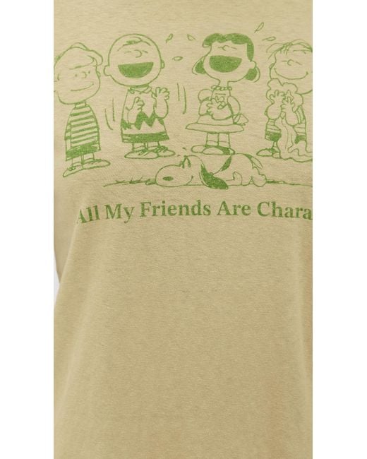 Re/done Multicolor Peanuts Characters Classic Tee