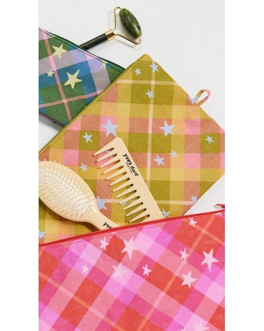 Baggu Pink Go Pouch Set