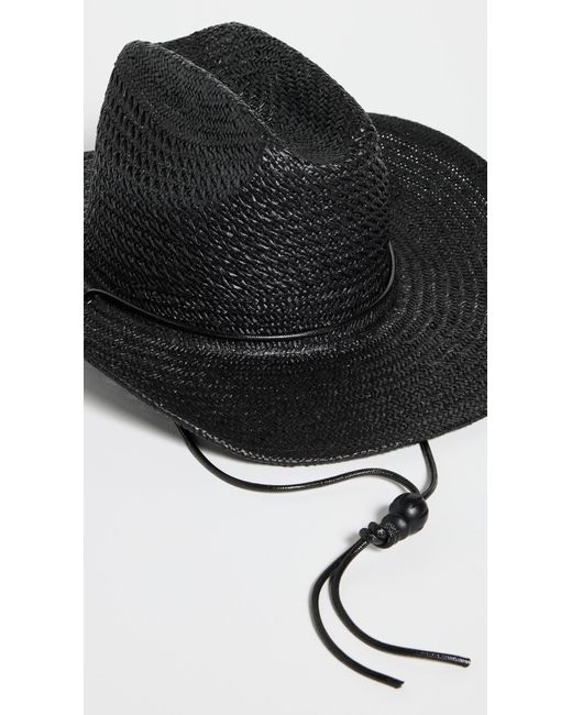 Lack of Color Black Ack Of Coor The Outaw Ii Traw Hat Back