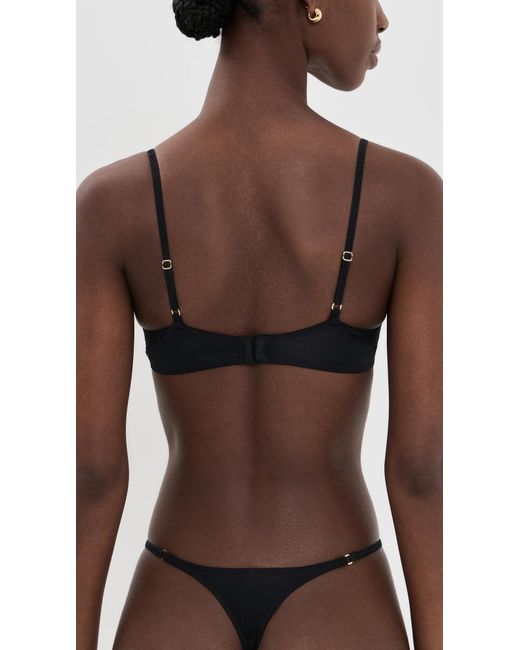 Natori Black Fleur Lightly Lined Underwire Bra