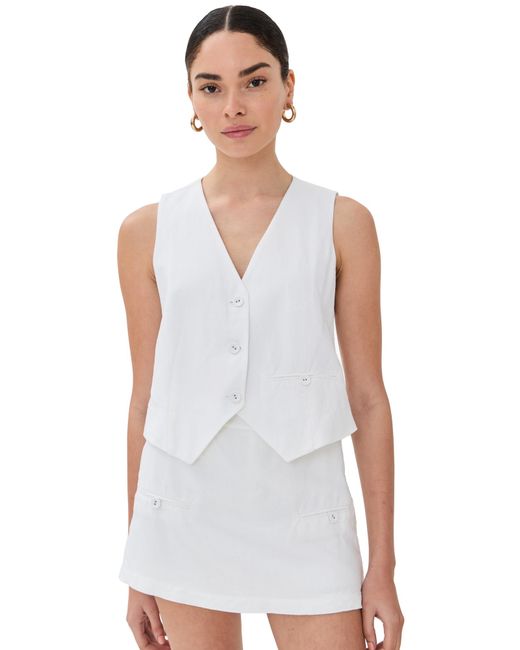 Le Bos White Simone Vest